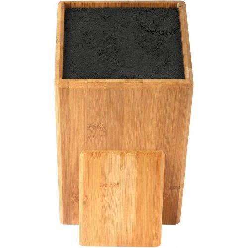  Mantello XL Universal Bamboo Wood Knife Block Storage Holder Organizer