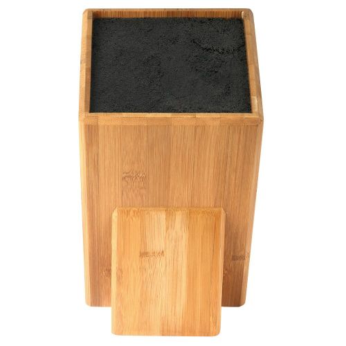  Mantello XL Universal Bamboo Wood Knife Block Storage Holder Organizer