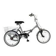 Mantis Tri-Rad 20-inch Adult Folding Tricycle, Silver by Mantis