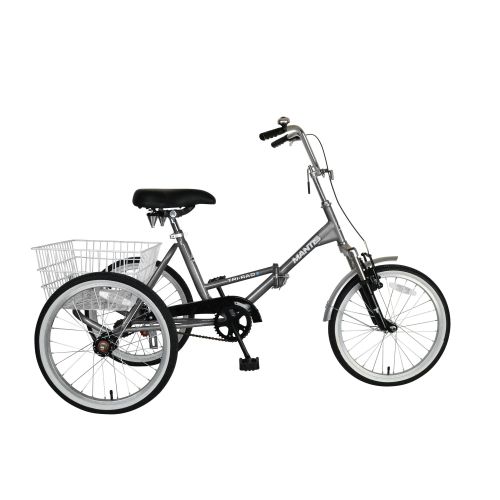  Mantis Tri-Rad 20-inch Adult Folding Tricycle, Silver by Mantis