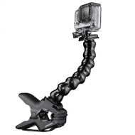 Mantona Maxi Auslegearm mit Klemme (geeignet fuer GoPro Hero 6 5 4 3+ 3 2 1, Session und andere kompatible Action Cams, sicherer Halt an Rohren und anderen Gegenstanden bis 50 mm)