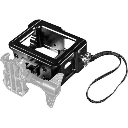  Mantona Magic Alu Cage - Alu Gehause fuer GoPro Hero 7 6 5 Black Silver White inkl.inkl. UV-Filter mit Schraubgewinde, Sicherungsleine, Aufbewahrungsbeutel, Aluminium Gehause CNC, e