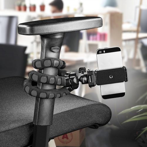  [아마존베스트]Mantona Kaleido Flex Lightweight Flex Tripod (with High-Quality 360° Ball Head, Suitable for Digital and Video Cameras, Smartphones and Action Cams) Deep Grey