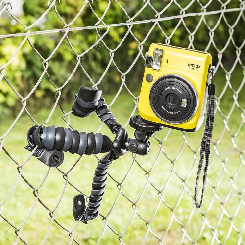  [아마존베스트]Mantona Armadillo DSLR (to working height 28cm/Maximum Load 3kgBlack/Grey + Adapter with 1/4-Inch Connector and Smartphone Holder