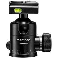 [아마존베스트]Mantona Onyx 12 Ball Head (M1-3612A) Arca-Swiss Compatible Quick Release Plate 50 mm Professional Finish for DSLR, Mirrorless Camera, System Camera, Digital Camera, Camcorder Black
