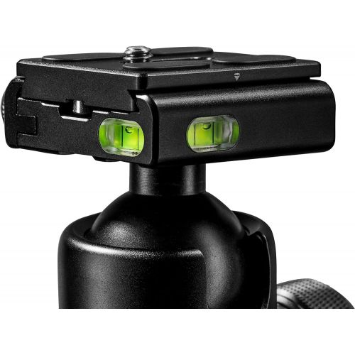  [아마존베스트]Mantona Onyx 12 Ball Head (M1-3612A) Arca-Swiss Compatible Quick Release Plate 50 mm Professional Finish for DSLR, Mirrorless Camera, System Camera, Digital Camera, Camcorder Black