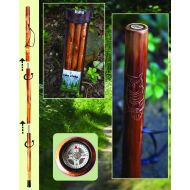 Manual Woodworker Owl Take A Hike Compass Folding Walking Stick with Travel Pouch - 48 In. Long,Multicolor