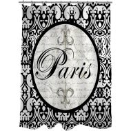 Manual Woodworkers & Weavers Shower Curtain, Paris Circle Damask