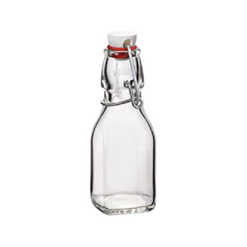  Manufactured by Bormioli Rocco for GlasPak Italian 4.25 ounce swing top bottle - pack of 20 - great for weddings, olive oil, vinegar
