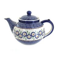 Manufaktura Blue Rose Polish Pottery Peach Blossom Teapot