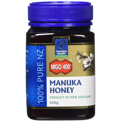  Manuka Health - MGO 400+ Manuka Honey, 100% Pure New Zealand Honey, 1.1 lbs (500 g)