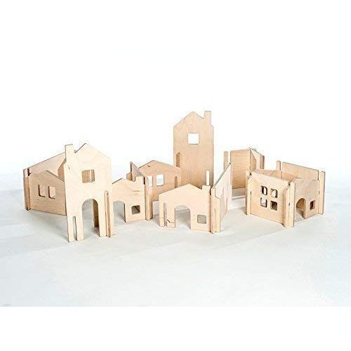  Manzanita Kids Modular Wood House Walls Building Toy