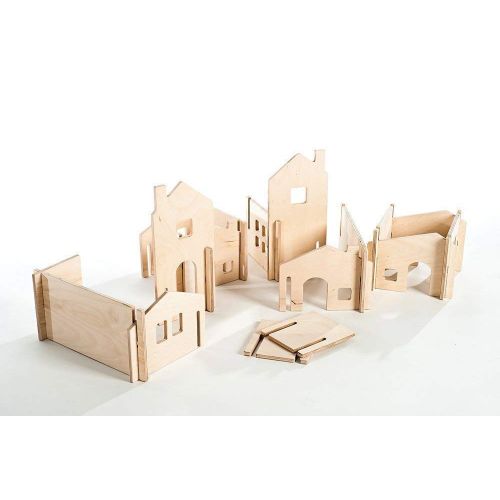  Manzanita Kids Modular Wood House Walls Building Toy