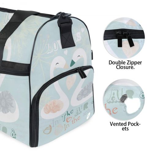  Maolong Painted Easter Eggs Chick Travel Duffel Bag for Men Women Large Weekender Bag Carry-on Luggage Tote Overnight Bag