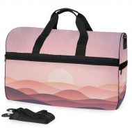Maolong Beautiful Desert Sunset Scenery Travel Duffel Bag for Men Women Large Weekender Bag Carry-on Luggage Tote Overnight Bag