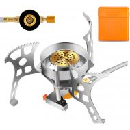 MaotaLife Camping Stove ? 3500W Portable Stove ? Backpacking Stove Kit with Piezo Ignition ? Windproof Design and Energy Efficient