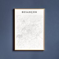 /MaperyPrints Besancon Map Print | Print | Wall Decor | Wall Art | Map Art | Map Print | Art Print | Besancon | Besancon Art | Besancon Decor