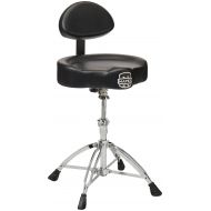 Mapex MAPEX T775 Double Braced Throne with Height Adjustment and Back Rest, Saddle Seat