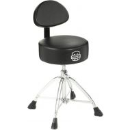 Mapex Round Top Double-braced Drum Throne with Backrest