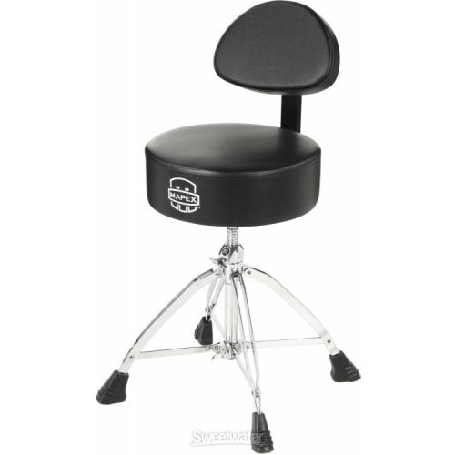  Mapex Round Top Double-braced Drum Throne with Backrest