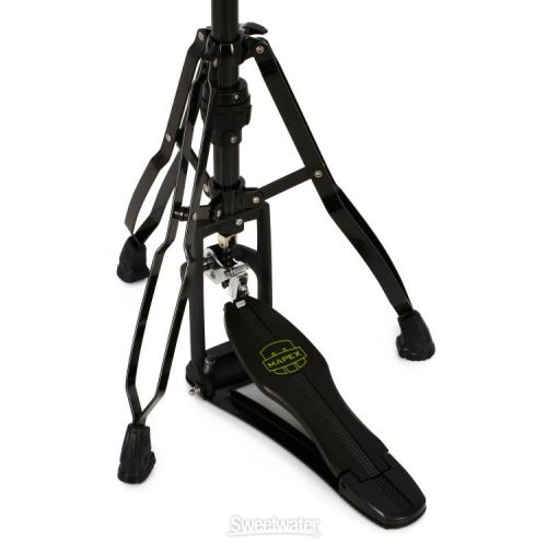  Mapex H800EB Armory Series Double Braced Hi-Hat Stand - Black Plated - 3-leg