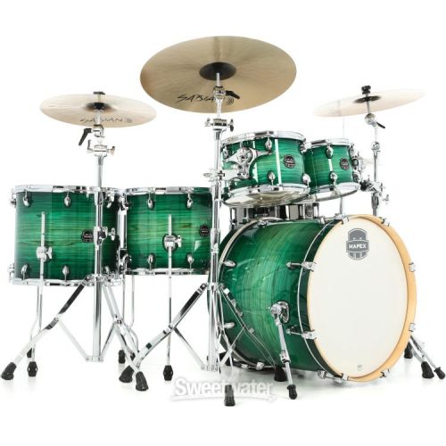  Mapex Armory 6-piece Studioease Fast Tom Shell Pack - Emerald Burst
