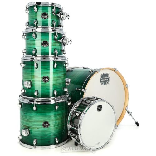  Mapex Armory 6-piece Studioease Fast Tom Shell Pack - Emerald Burst