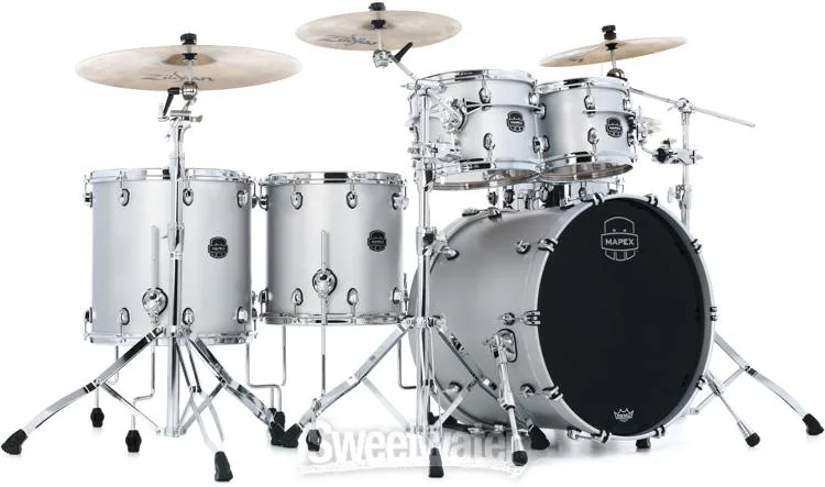  Mapex Saturn Evolution Workhorse 5-piece Shell Pack - Maple & Walnut - Iridium Silver