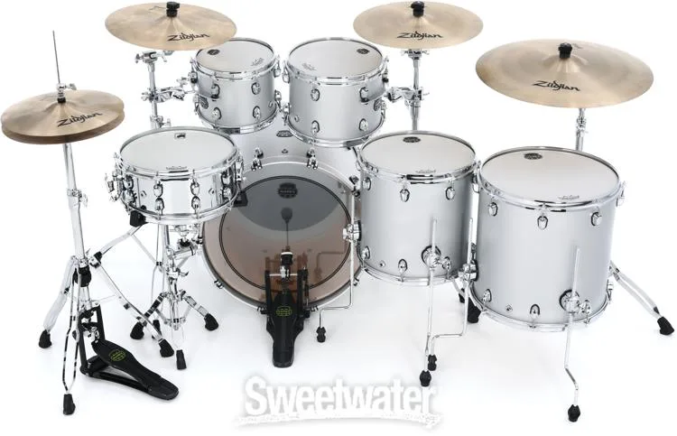  Mapex Saturn Evolution Workhorse 5-piece Shell Pack - Maple & Walnut - Iridium Silver