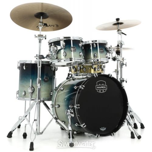  Mapex Saturn 4-piece Fusion Shell Pack - Teal Blue Fade