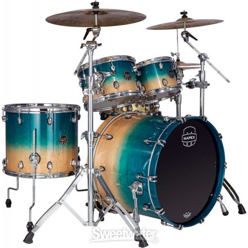  Mapex Saturn 4-piece Rock Shell Pack - Aqua Fade