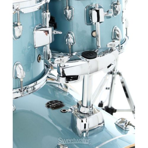  Mapex Venus 5-piece Fusion Complete Drum Set - Aqua Blue Sparkle