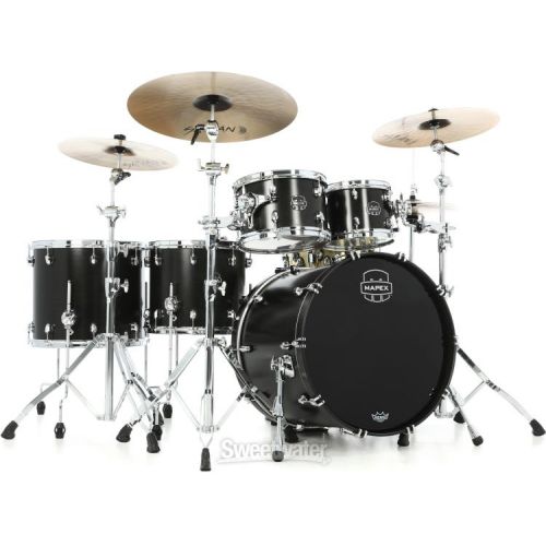  Mapex Saturn 5-piece Studioease Shell Pack - Satin Black