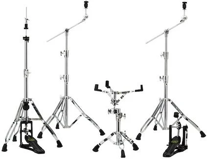  Mapex HP8005 5-piece Armory Series Hardware Pack with Single Pedal - Chrome Plated