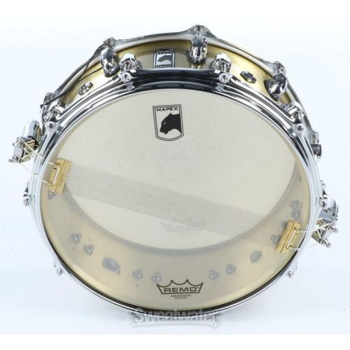  Mapex Black Panther Brass Metallion Snare Drum - 14 x 5.5-inch - Brushed Used