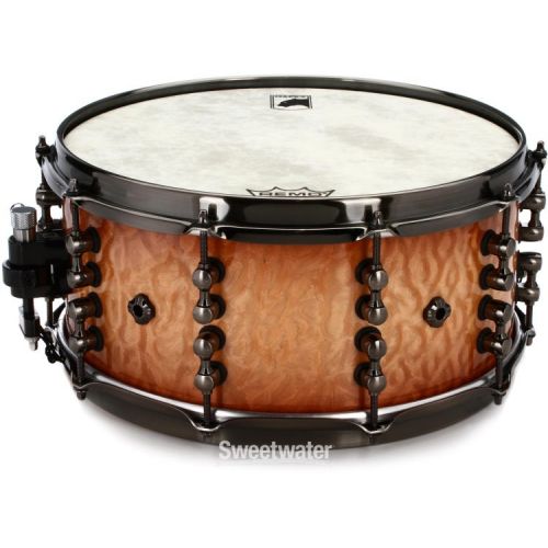  Mapex Black Panther Design Lab Versatus Snare Drum - 6.5 x 14-inch - Peach Burl Burst