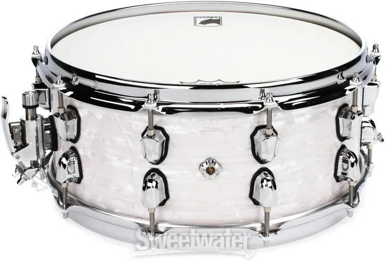  Mapex Black Panther Heritage Snare Drum - 6 x 14-inch - White Strata