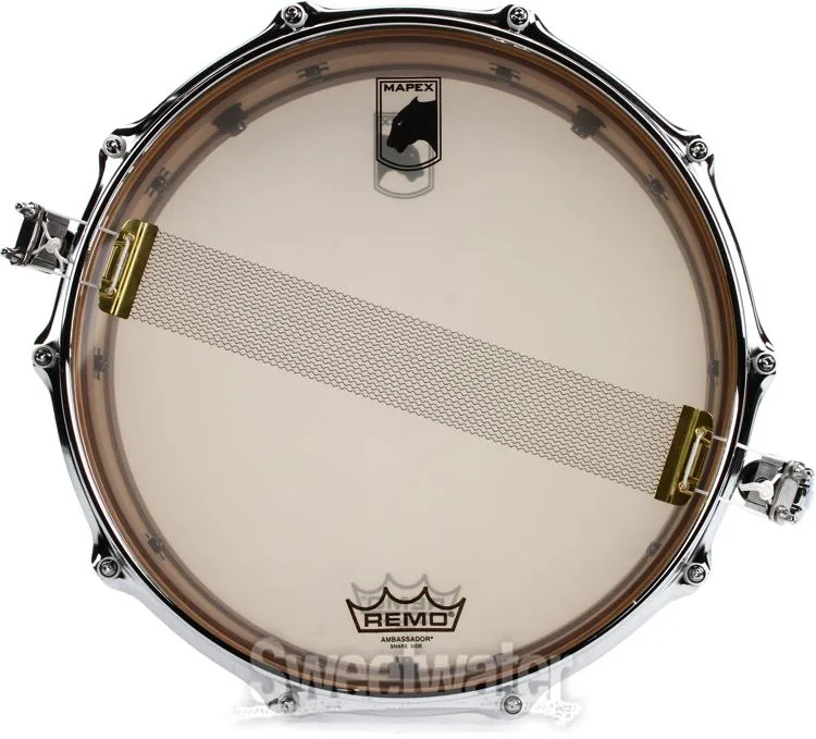  Mapex Black Panther Heritage Snare Drum - 6 x 14-inch - White Strata