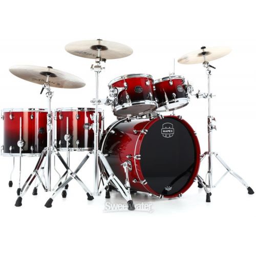  Mapex Saturn 5-piece Studioease Shell Pack - Scarlet Fade