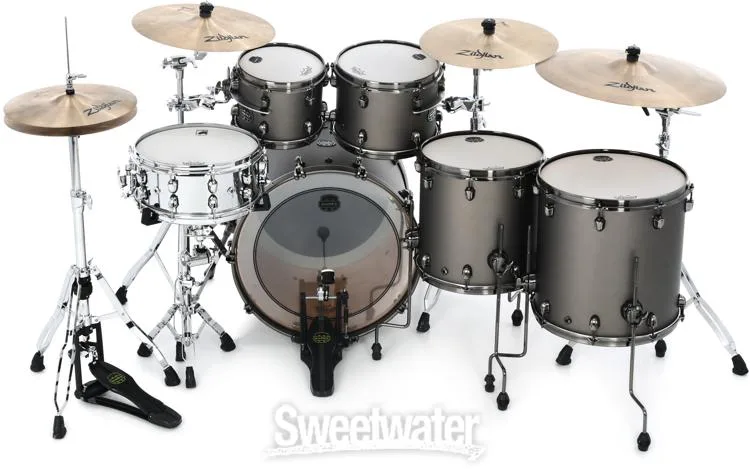  Mapex Saturn Evolution Workhorse 5-piece Shell Pack - Maple & Walnut - Gun Metal Grey