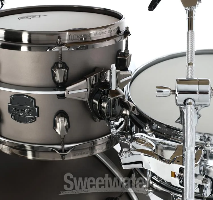  Mapex Saturn Evolution Workhorse 5-piece Shell Pack - Maple & Walnut - Gun Metal Grey