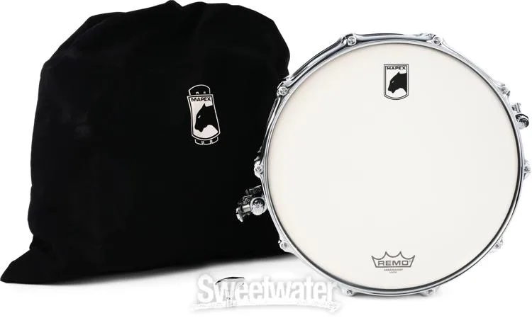  Mapex Black Panther Venom Snare Drum - 5.5 x 14-inch - Arctic White