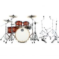 Mapex Armory 6-piece Studioease Fast Tom Shell Pack and 5-piece Venus 400 Series Hardware Pack - Redwood Burst