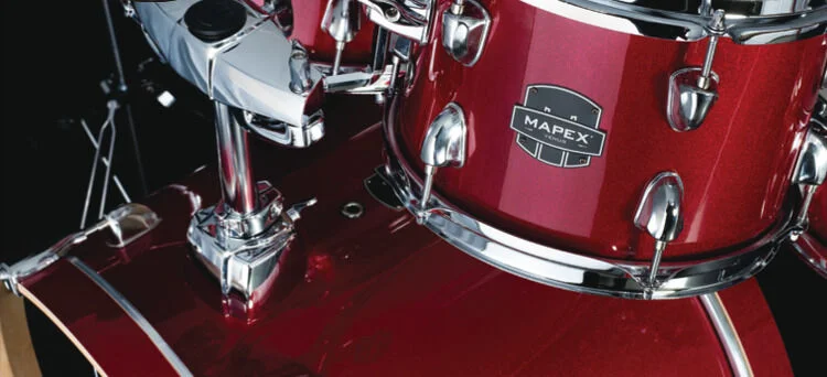  Mapex Venus 5-piece Fusion Complete Drum Set - Crimson Red Sparkle