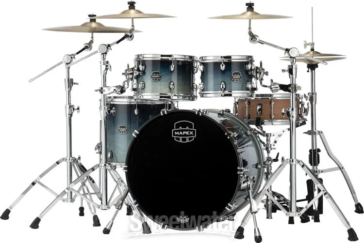  Mapex Saturn 4-piece Rock Shell Pack - Teal Blue Fade