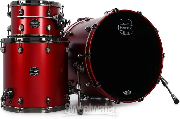  Mapex Saturn Evolution Organic Rock 3-piece Shell Pack - Hybrid - Tuscan Red