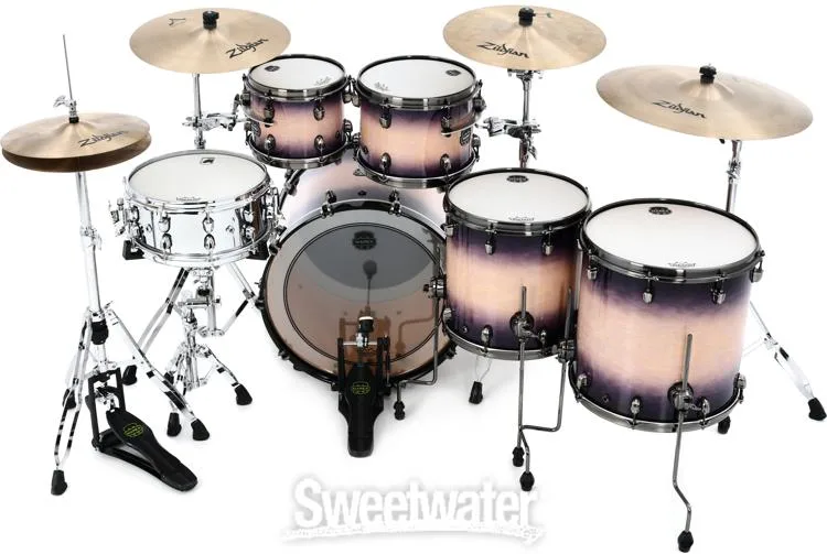  Mapex Saturn Evolution Workhorse 5-piece Shell Pack - Maple & Walnut - Exotic Violet Burst