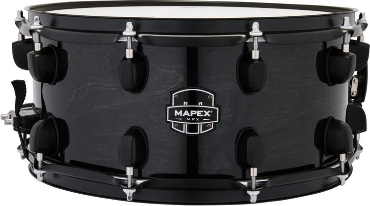  Mapex MPX Maple/Poplar Snare Drum - 6.5 x 14-inch - Black with Black Hardware