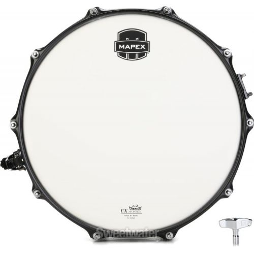  Mapex MPX Maple/Poplar Snare Drum - 6.5 x 14-inch - Black with Black Hardware