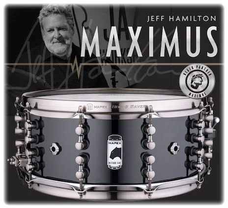  Mapex Black Panther Design Lab Maximus Snare Drum - 6 x 14-inch - Piano Black